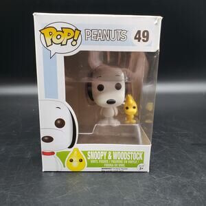 Funko Pop Peanuts Snoopy Woodstock #49 Vinyl Figure In Box